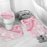 Polynesian Tiare Flower Pink Pastel Vibes Bathroom Set
