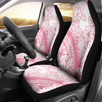 Polynesian Tiare Flower Pink Pastel Vibes Car Seat Cover