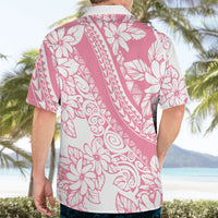 Polynesian Tiare Flower Pink Pastel Vibes Hawaiian Shirt