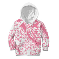 Polynesian Tiare Flower Pink Pastel Vibes Kid Hoodie