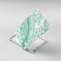 Polynesian Tiare Flower Cyan Pastel Vibes Canvas Wall Art