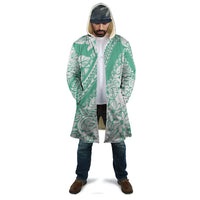 Polynesian Tiare Flower Cyan Pastel Vibes Cloak