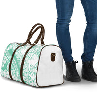 Polynesian Tiare Flower Cyan Pastel Vibes Travel Bag