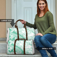 Polynesian Tiare Flower Cyan Pastel Vibes Travel Bag