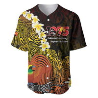 Papua New Guinea 1975 Baseball Jersey Create Our History Inspire Our Future - Polynesian Pride