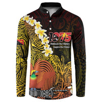Papua New Guinea 1975 Button Sweatshirt Create Our History Inspire Our Future - Polynesian Pride