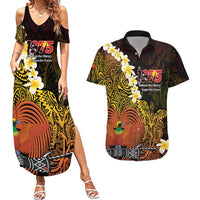 Papua New Guinea 1975 Couples Matching Summer Maxi Dress and Hawaiian Shirt Create Our History Inspire Our Future - Polynesian Pride
