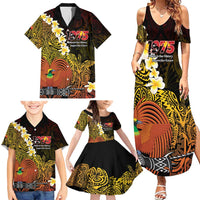 Papua New Guinea 1975 Family Matching Summer Maxi Dress and Hawaiian Shirt Create Our History Inspire Our Future - Polynesian Pride