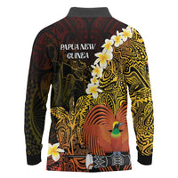 Papua New Guinea 1975 Long Sleeve Polo Shirt Create Our History Inspire Our Future - Polynesian Pride