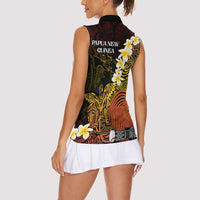 Papua New Guinea 1975 Women Sleeveless Polo Shirt Create Our History Inspire Our Future - Polynesian Pride