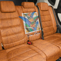 Aloha Hawaii Pua Manu Back Car Seat Cover Hawaiian Bird of Paradise Flowers Stylized Stamp LT14 - Polynesian Pride