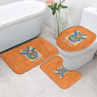 Aloha Hawaii Pua Manu Bathroom Set Hawaiian Bird of Paradise Flowers Stylized Stamp LT14 - Polynesian Pride