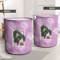 Aloha Hawaii Kalo Laundry Basket Hawaiian Taro Leaves Stylized Stamp LT14 - Polynesian Pride
