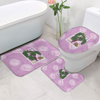 Aloha Hawaii Kalo Bathroom Set Hawaiian Taro Leaves Stylized Stamp LT14 - Polynesian Pride