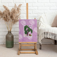 Aloha Hawaii Kalo Canvas Wall Art Hawaiian Taro Leaves Stylized Stamp LT14 - Polynesian Pride