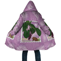 Aloha Hawaii Kalo Cloak Hawaiian Taro Leaves Stylized Stamp LT14 Unisex Purple - Polynesian Pride