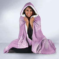 Aloha Hawaii Kalo Hooded Blanket Hawaiian Taro Leaves Stylized Stamp LT14 - Polynesian Pride