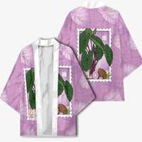 Aloha Hawaii Kalo Kimono Hawaiian Taro Leaves Stylized Stamp LT14 - Polynesian Pride