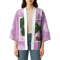 Aloha Hawaii Kalo Kimono Hawaiian Taro Leaves Stylized Stamp LT14 - Polynesian Pride