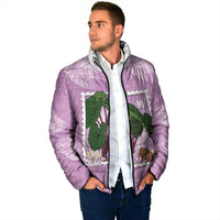 Aloha Hawaii Kalo Padded Jacket Hawaiian Taro Leaves Stylized Stamp LT14 - Polynesian Pride