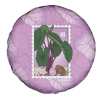 Aloha Hawaii Kalo Spare Tire Cover Hawaiian Taro Leaves Stylized Stamp LT14 - Polynesian Pride
