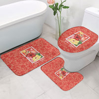 Aloha Hawaii Pua Aloalo Bathroom Set Hawaiian Hibiscus Flowers Stylized Stamp LT14 - Polynesian Pride