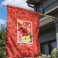 Aloha Hawaii Pua Aloalo Garden Flag Hawaiian Hibiscus Flowers Stylized Stamp LT14 - Polynesian Pride
