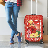 Aloha Hawaii Pua Aloalo Luggage Cover Hawaiian Hibiscus Flowers Stylized Stamp LT14 - Polynesian Pride