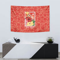 Aloha Hawaii Pua Aloalo Tapestry Hawaiian Hibiscus Flowers Stylized Stamp LT14 - Polynesian Pride