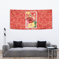 Aloha Hawaii Pua Aloalo Tapestry Hawaiian Hibiscus Flowers Stylized Stamp LT14 - Polynesian Pride