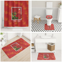 Aloha Hawaii Ohia Lehua Bathroom Set Hawaiian Lei Stylized Stamp LT14 - Polynesian Pride