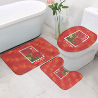Aloha Hawaii Ohia Lehua Bathroom Set Hawaiian Lei Stylized Stamp LT14 - Polynesian Pride