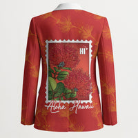 Aloha Hawaii Ohia Lehua Blazer Hawaiian Lei Stylized Stamp LT14 - Polynesian Pride