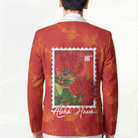 Aloha Hawaii Ohia Lehua Blazer Hawaiian Lei Stylized Stamp LT14 - Polynesian Pride