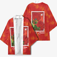 Aloha Hawaii Ohia Lehua Kimono Hawaiian Lei Stylized Stamp LT14 - Polynesian Pride
