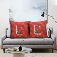 Aloha Hawaii Ohia Lehua Pillow Cover Hawaiian Lei Stylized Stamp LT14 - Polynesian Pride