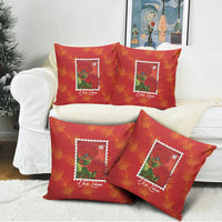 Aloha Hawaii Ohia Lehua Pillow Cover Hawaiian Lei Stylized Stamp LT14 - Polynesian Pride