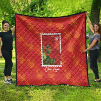 Aloha Hawaii Ohia Lehua Quilt Hawaiian Lei Stylized Stamp LT14 - Polynesian Pride