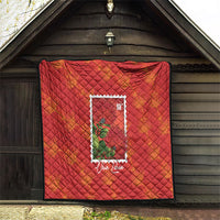 Aloha Hawaii Ohia Lehua Quilt Hawaiian Lei Stylized Stamp LT14 - Polynesian Pride