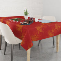 Aloha Hawaii Ohia Lehua Tablecloth Hawaiian Lei Stylized Stamp LT14 - Polynesian Pride