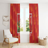 Aloha Hawaii Ohia Lehua Window Curtain Hawaiian Lei Stylized Stamp LT14 - Polynesian Pride