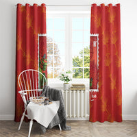 Aloha Hawaii Ohia Lehua Window Curtain Hawaiian Lei Stylized Stamp LT14 - Polynesian Pride