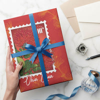 Aloha Hawaii Ohia Lehua Wrapping Paper Hawaiian Lei Stylized Stamp LT14 - Polynesian Pride