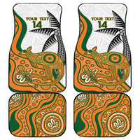 Custom Fiji And Australia Rugby Car Mats Fijian Palm Tree Mix Aussie Kangaroo