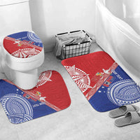 Tonga and Samoa Rugby Custom Bathroom Set Ikale Tahi Manu Samoa Together - Polynesian Pride
