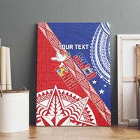Tonga and Samoa Rugby Custom Canvas Wall Art Ikale Tahi Manu Samoa Together - Polynesian Pride