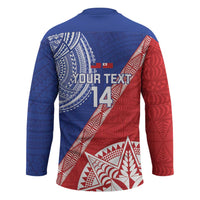 Tonga and Samoa Rugby Custom Hockey Jersey Ikale Tahi Manu Samoa Together - Polynesian Pride