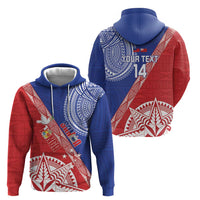 Tonga and Samoa Rugby Custom Hoodie Ikale Tahi Manu Samoa Together LT14 - Polynesian Pride