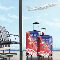 Tonga and Samoa Rugby Custom Luggage Cover Ikale Tahi Manu Samoa Together - Polynesian Pride