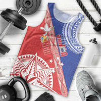 Tonga and Samoa Rugby Custom Men Tank Top Ikale Tahi Manu Samoa Together - Polynesian Pride
